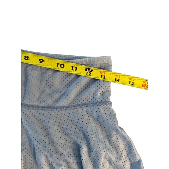 Abercrombie Skirt S Vintage Prep Blue Mesh Low Rise Retro 90s Mini Y2K - Picture 6 of 7